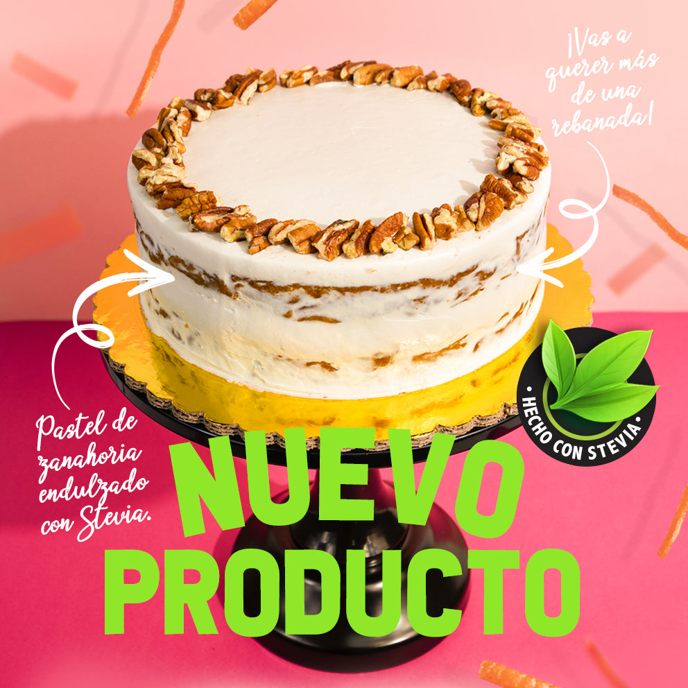 PASTEL ZANAHORIA STEVIA (CERO AZÚCAR)