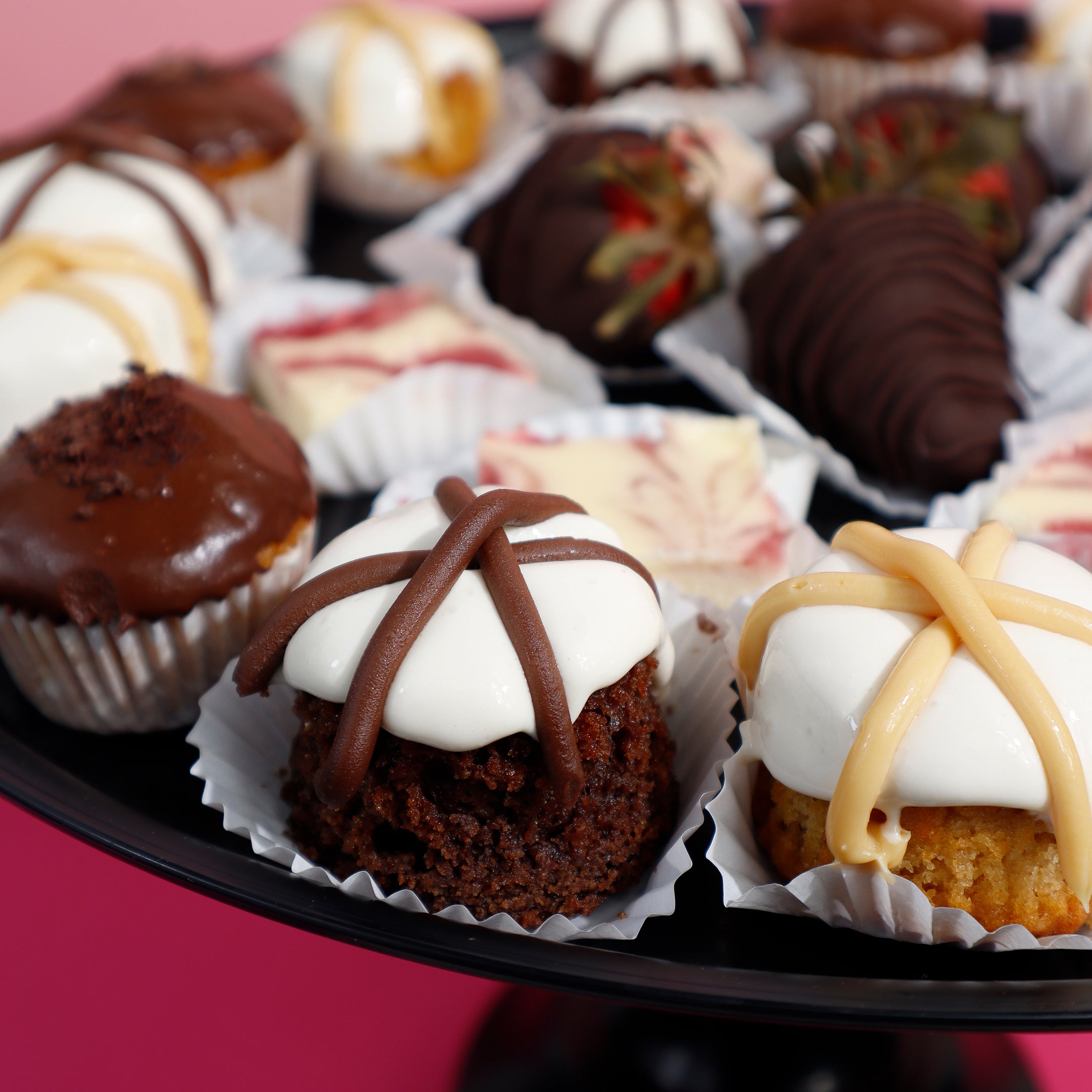CHAROLA MINI POSTRES KETO
